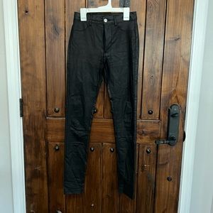 Faux leather pants